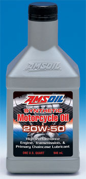 New AMSOIL Synthetic 20W-50 Motorcycle Oil